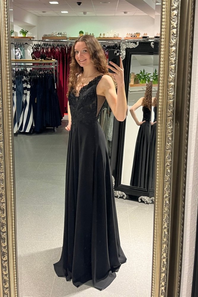 Abendkleid Alina, schwarz - Dein Kleiderladen