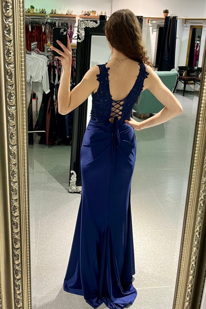Abendkleid Mariana, dunkelblau - Dein Kleiderladen