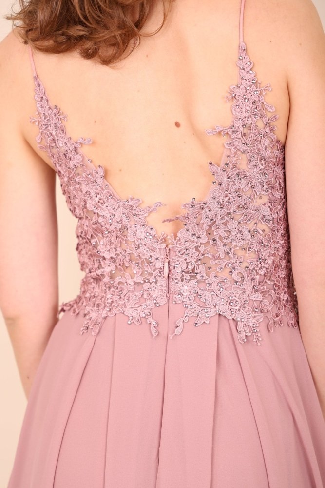 elegantes Abendkleid, rosa - Dein Kleiderladen