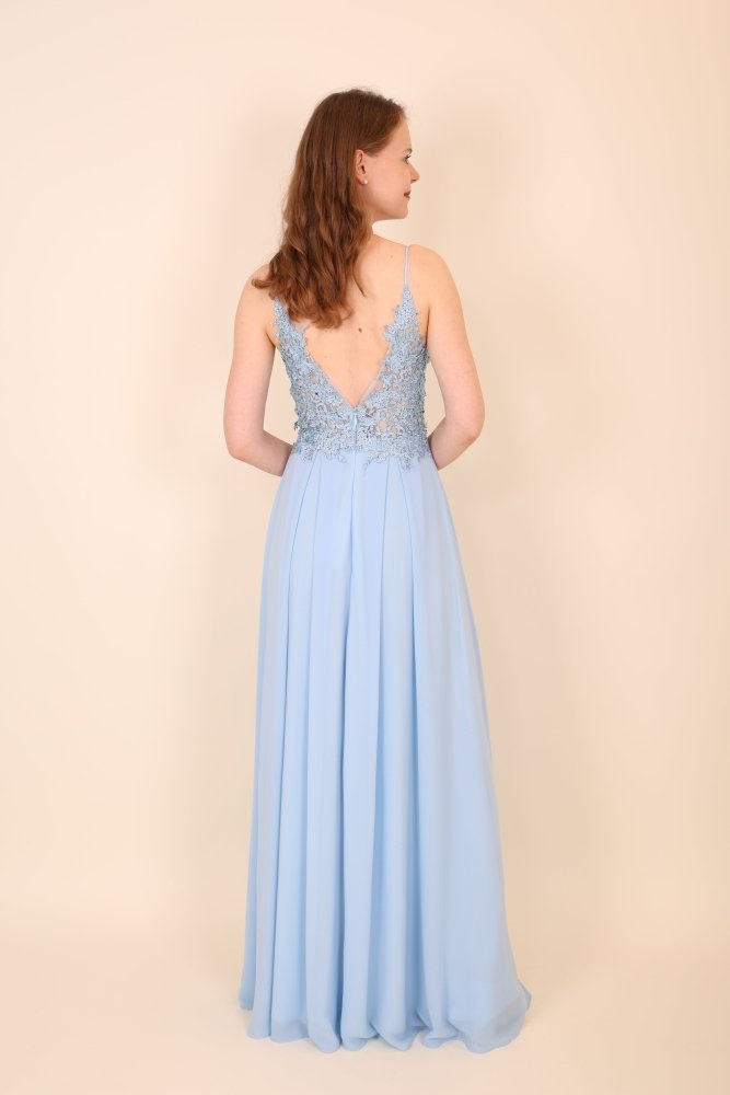 elegantes Ballkleid, hellblau - Dein Kleiderladen