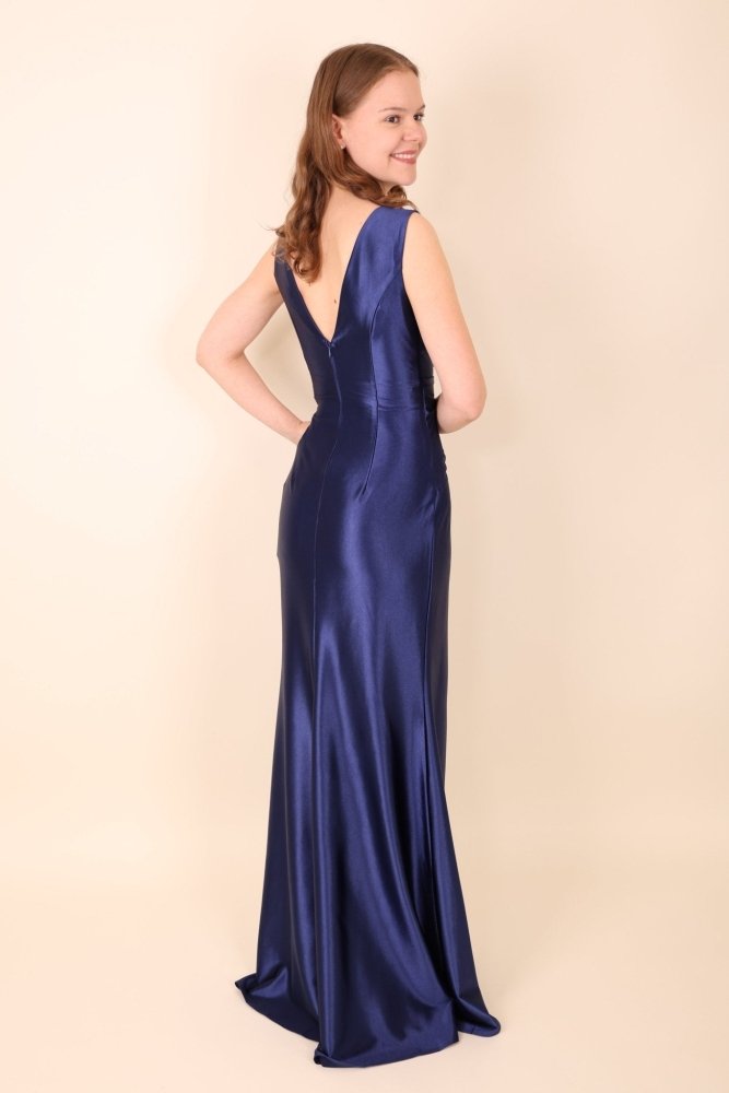 festliches Abendkleid, dunkelblau - Dein Kleiderladen