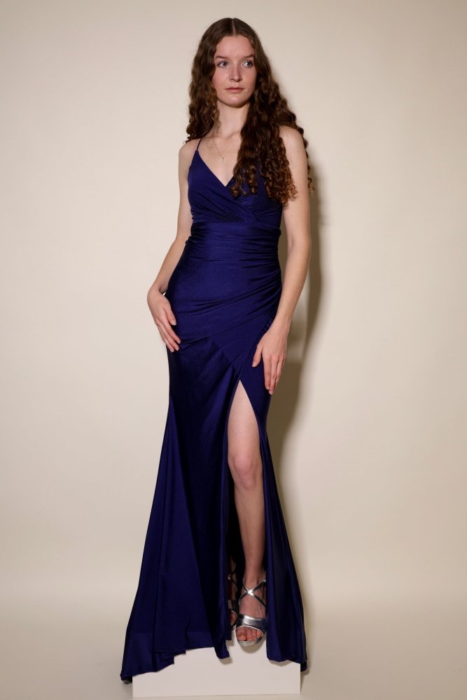 figurbetontes Ballkleid, dunkelblau - Dein Kleiderladen