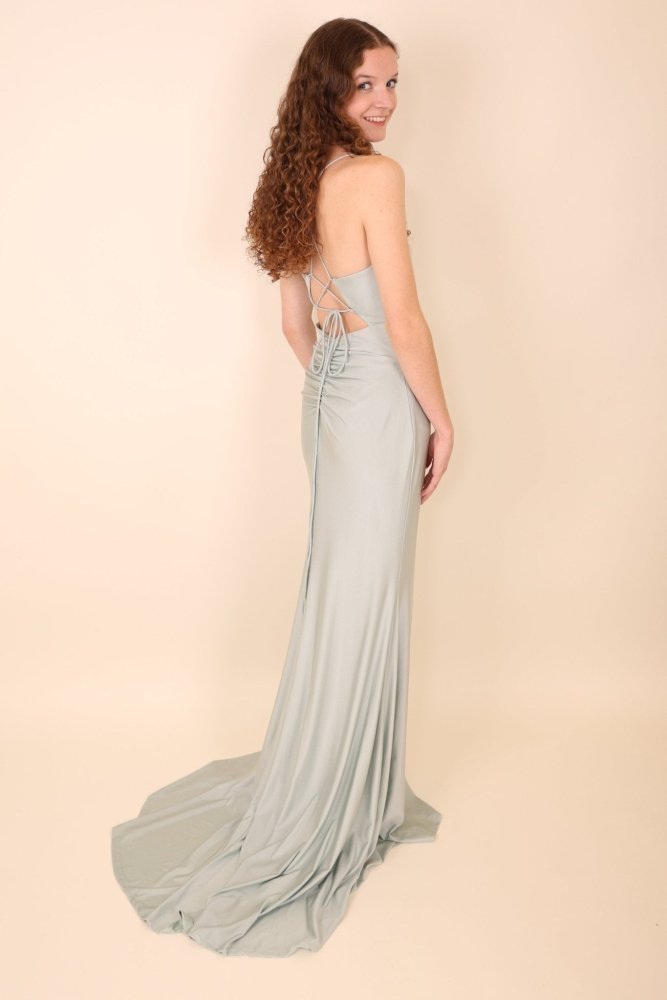 figurbetontes Ballkleid, mint - Dein Kleiderladen