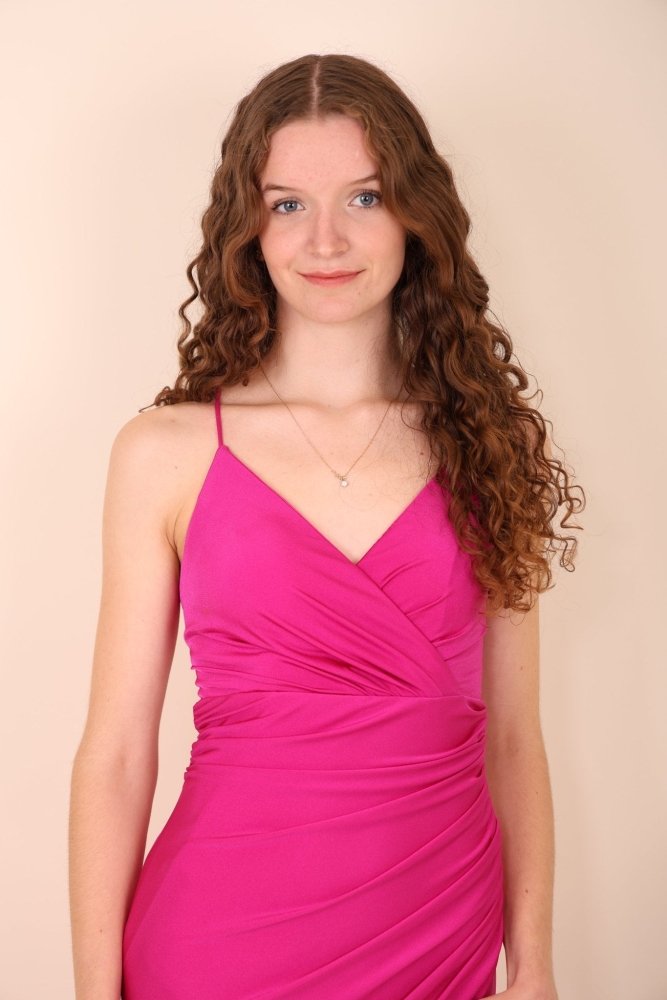 figurbetontes Ballkleid, pink - Dein Kleiderladen