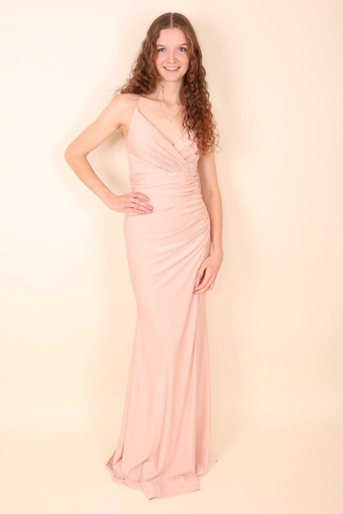 figurbetontes Ballkleid, rosa - Dein Kleiderladen