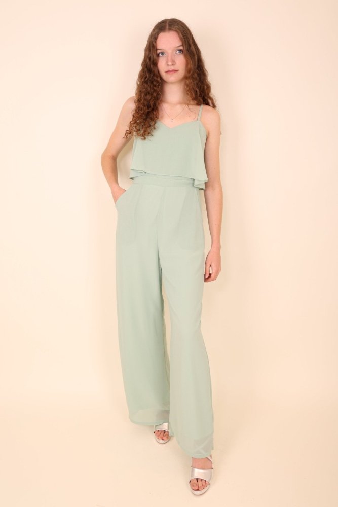 Jumpsuit mit Ärmeln, mint - Dein Kleiderladen