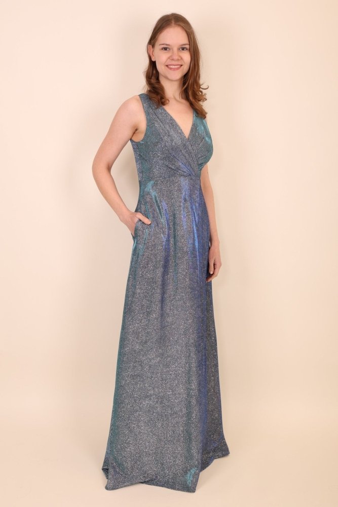 Langes, elegantes Moonlight Kleid, blau - Dein Kleiderladen