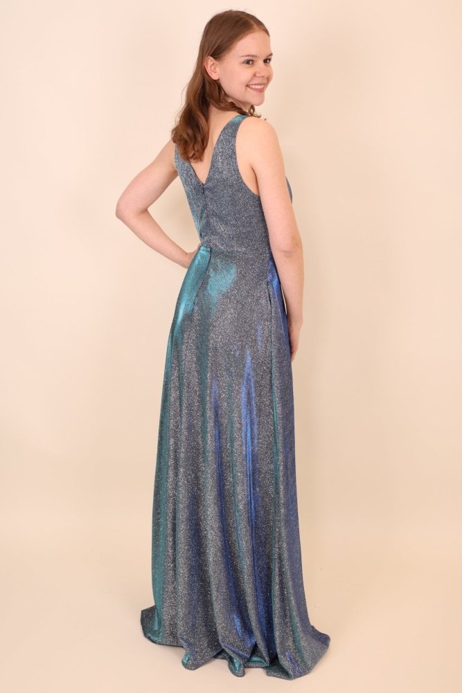 Langes, elegantes Moonlight Kleid, blau - Dein Kleiderladen