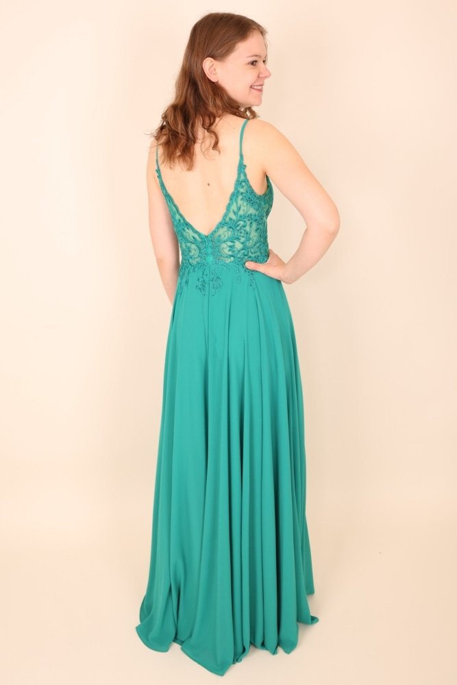NUR VOR ORT: Abendkleid Miranda, türkis - Dein Kleiderladen