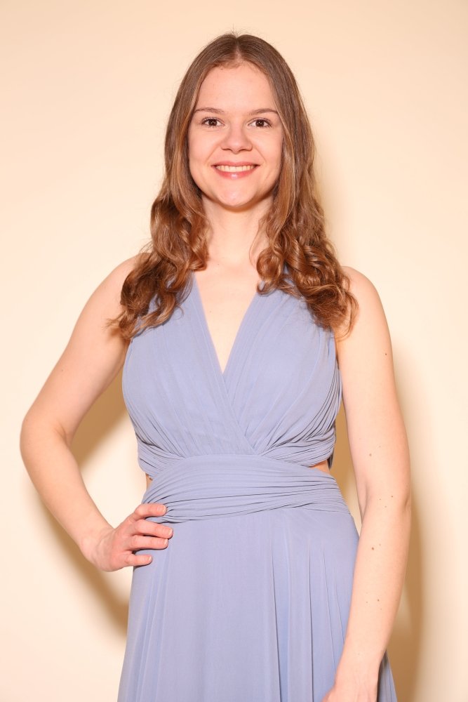 schlichtes Abendkleid, graublau - Dein Kleiderladen