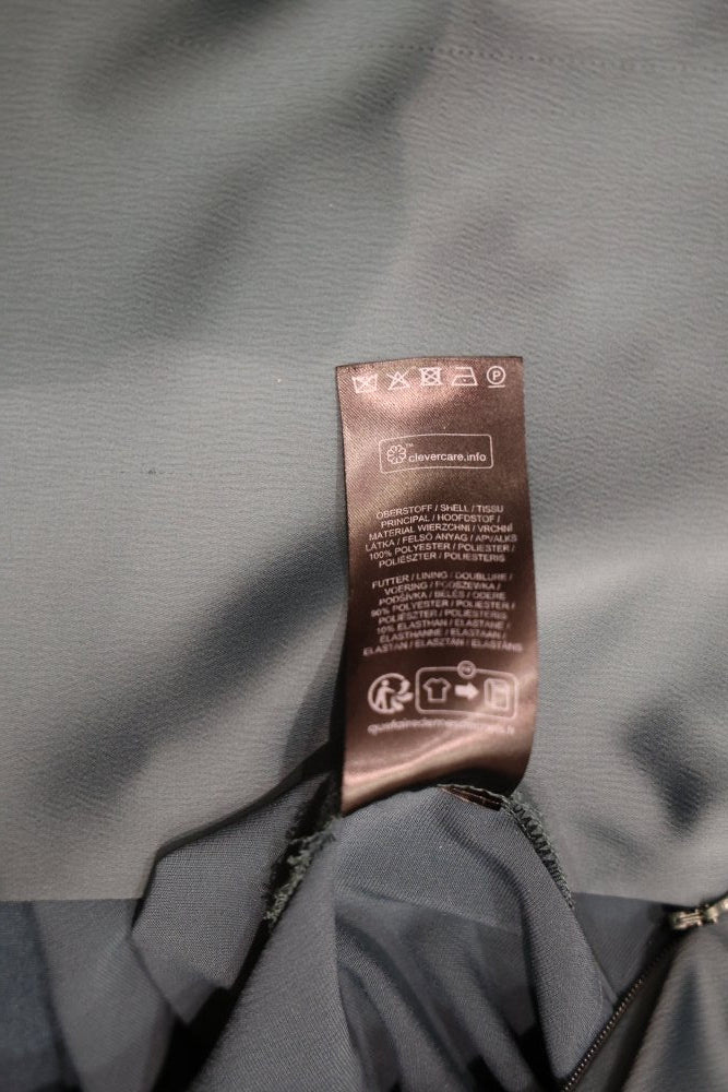 Second Hand elegantes Satin - Abendkleid mit V - Ausschnitt, dunkelgrün - Dein Kleiderladen