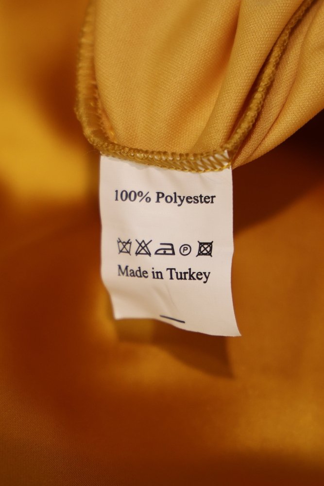 Second Hand Satinkleid mit Tüllunterrock und Rückenausschnitt, gelb - Dein Kleiderladen