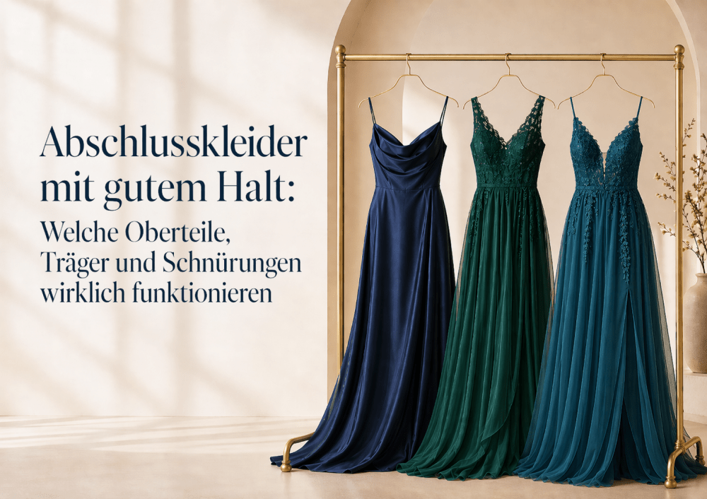 Abschlusskleider mit gutem Halt: Welche Oberteile, Träger und Schnürungen wirklich funktionieren - Dein Kleiderladen