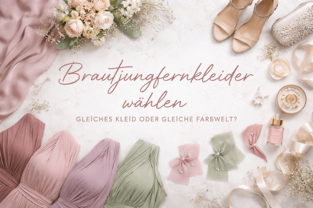 Brautjungfernkleider wählen: Gleiches Abendkleid, gleiche Farbwelt oder beides? - Dein Kleiderladen