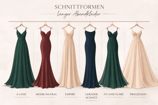 Lange Abendkleider und ihre Schnittformen – welcher Stil passt zu welchem Anlass? - Dein Kleiderladen