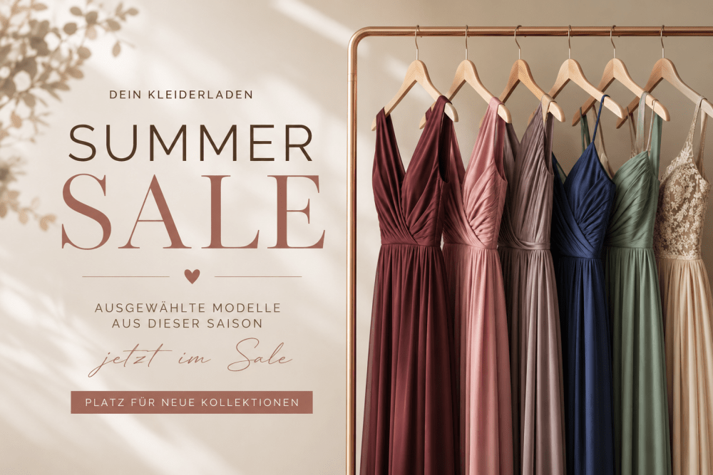 Summer Sale bei Dein Kleiderladen: aktuelle Abendkleider, die jetzt Platz für Neues machen - Dein Kleiderladen