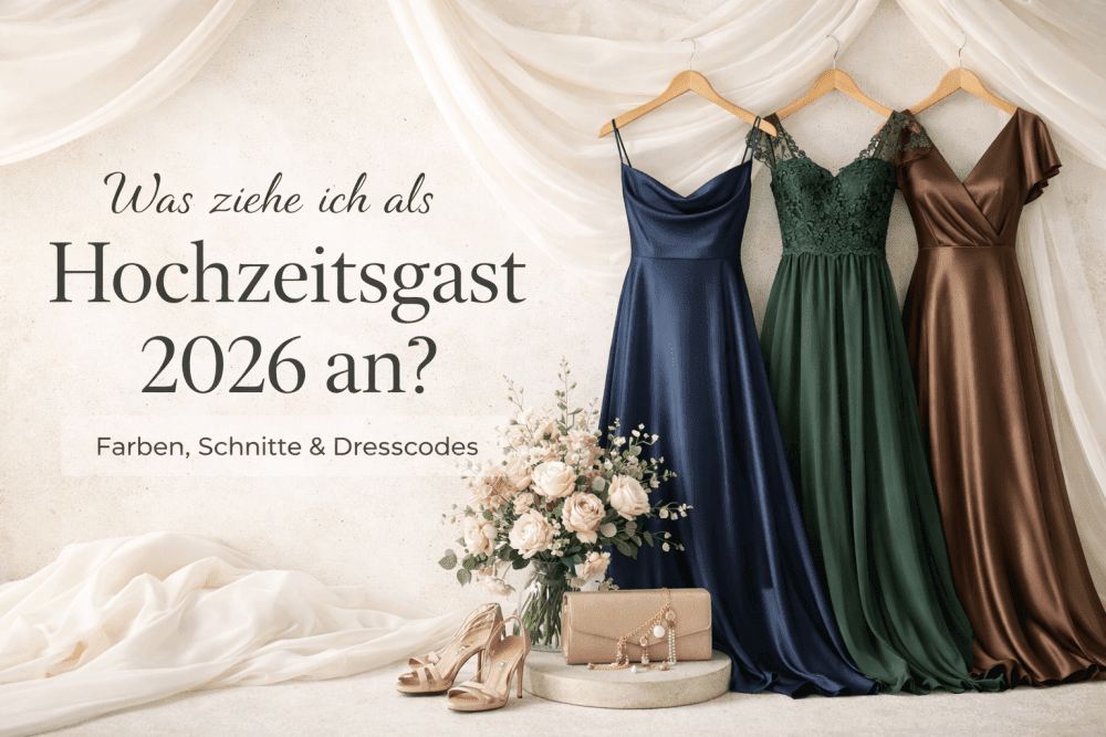 Was ziehe ich als Hochzeitsgast 2026 an? Farben, Schnitte und Dresscodes nach Jahreszeit - Dein Kleiderladen