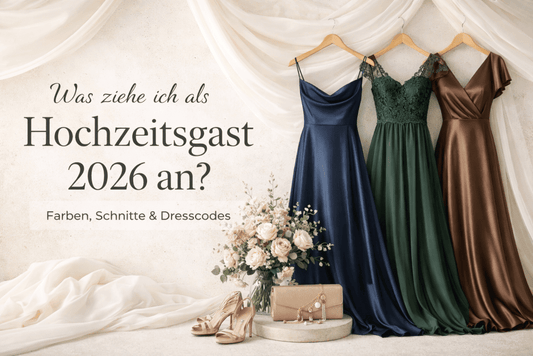 Was ziehe ich als Hochzeitsgast 2026 an? Farben, Schnitte und Dresscodes nach Jahreszeit - Dein Kleiderladen