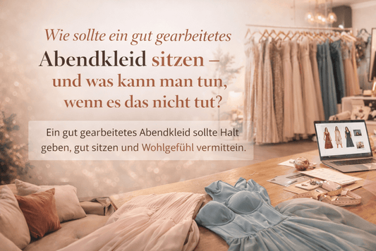 Wie sollte ein gut gearbeitetes Abendkleid sitzen – und was kann man tun, wenn es das nicht tut? - Dein Kleiderladen