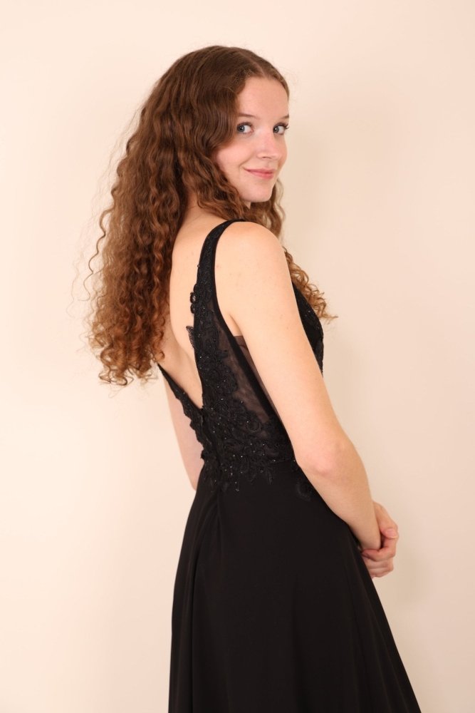 Abendkleid Alina, schwarz - Dein Kleiderladen
