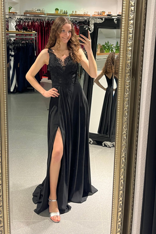 Abendkleid Alina, schwarz - Dein Kleiderladen