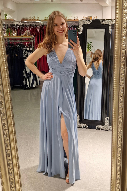 Abendkleid Angelina, hellblau - Dein Kleiderladen