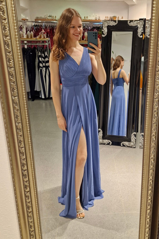 Abendkleid Annika, blau - Dein Kleiderladen