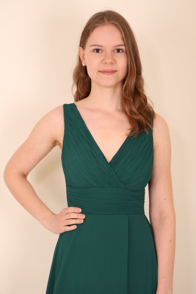 Abendkleid Carina, dunkelgrün - Dein Kleiderladen