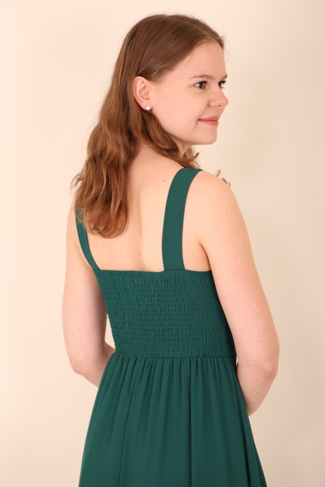 Abendkleid Carina, dunkelgrün - Dein Kleiderladen