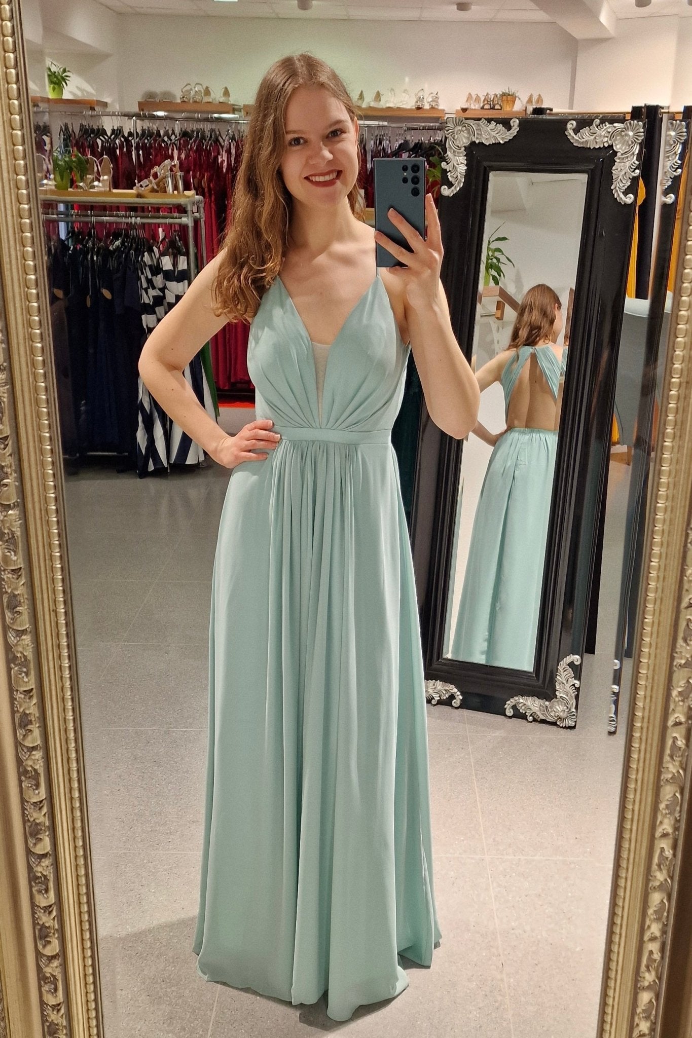 Abendkleid Chiara, mint - Dein Kleiderladen