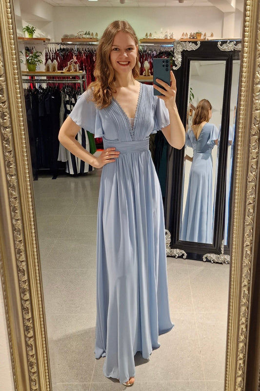 Abendkleid Jule, hellblau - Dein Kleiderladen