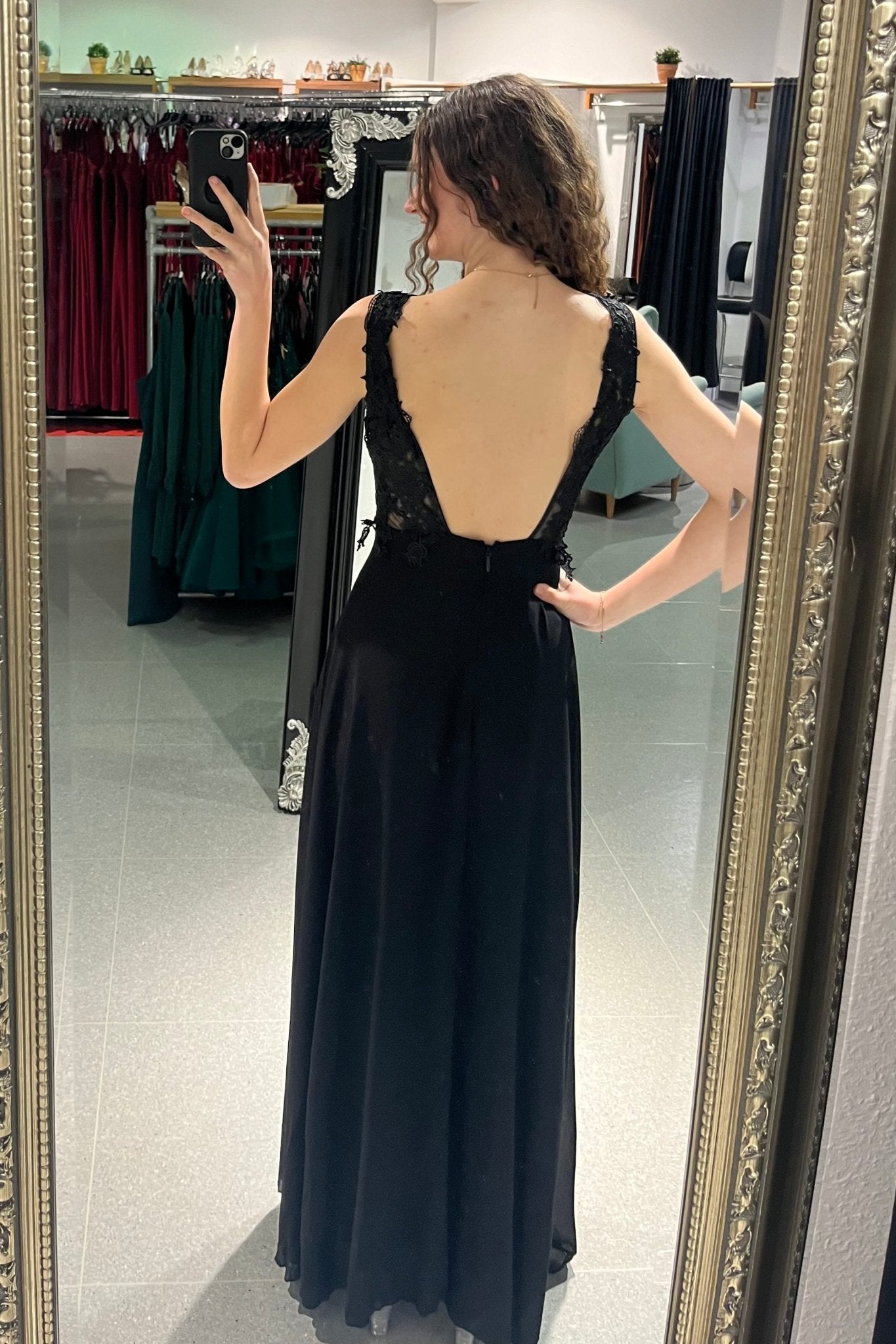 Abendkleid Vanessa, schwarz - Dein Kleiderladen