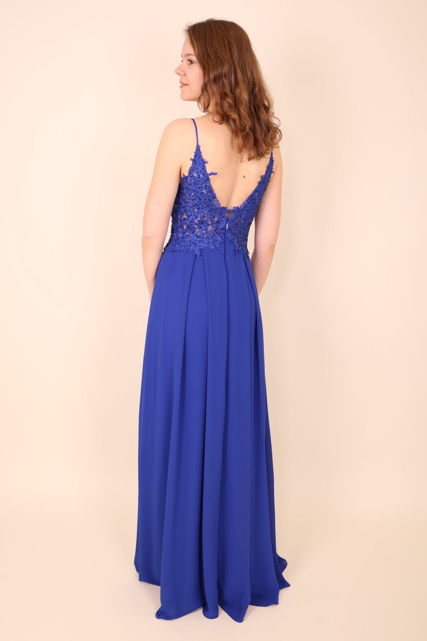 elegantes Abendkleid, royalblau - Dein Kleiderladen