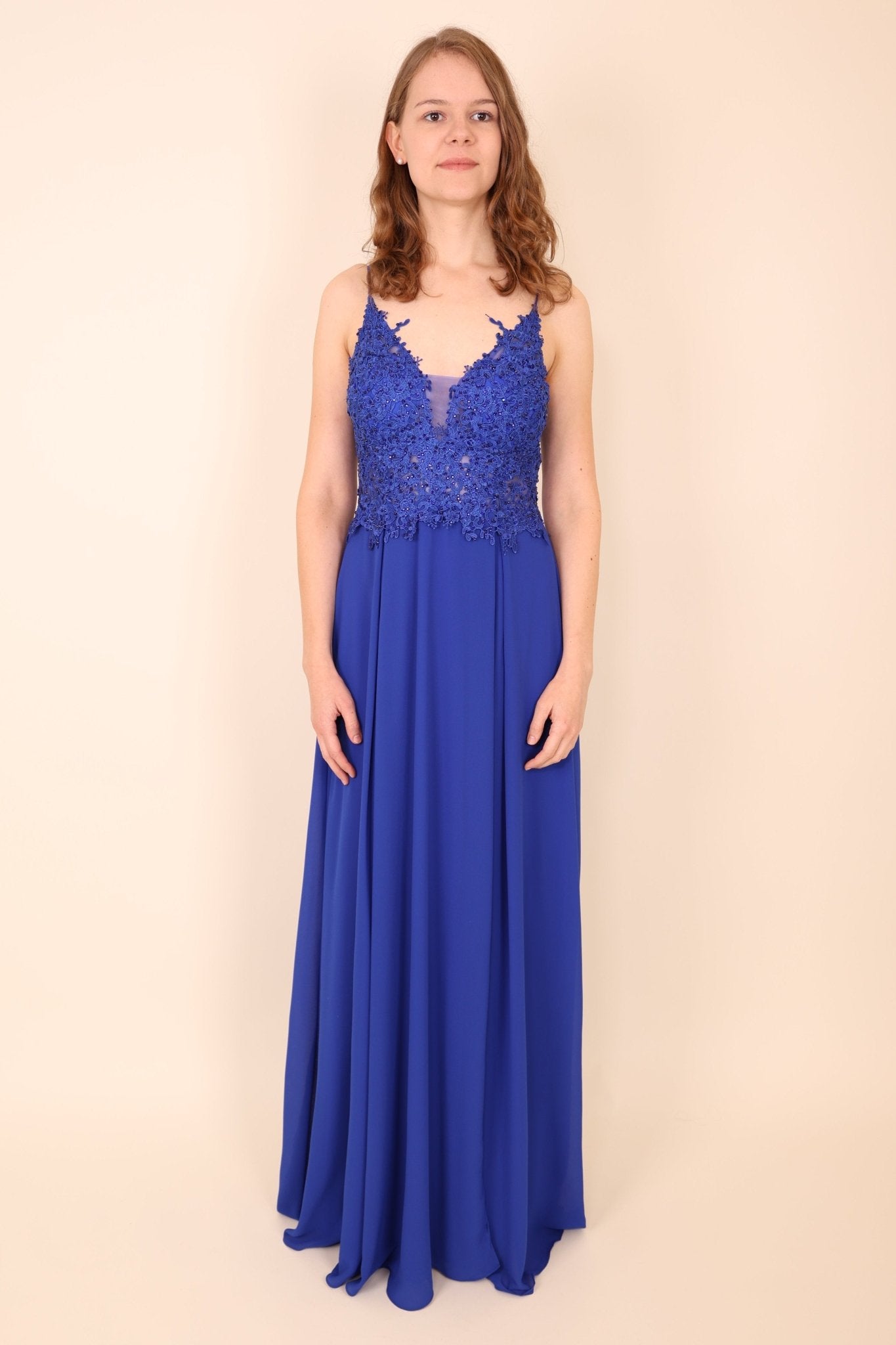 elegantes Abendkleid, royalblau - Dein Kleiderladen