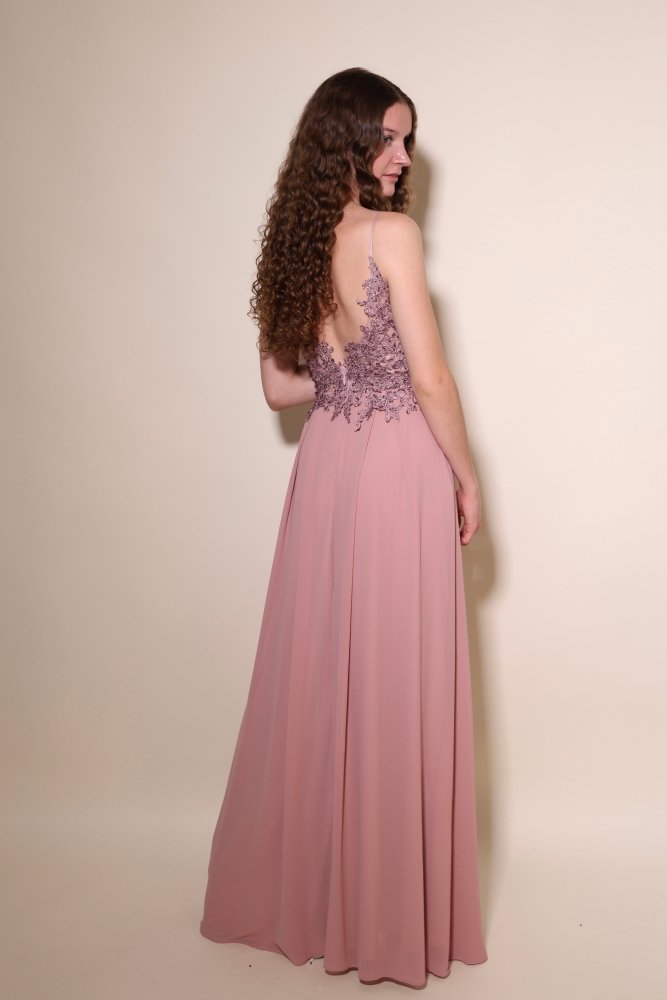 elegantes Ballkleid, altrosa - Dein Kleiderladen