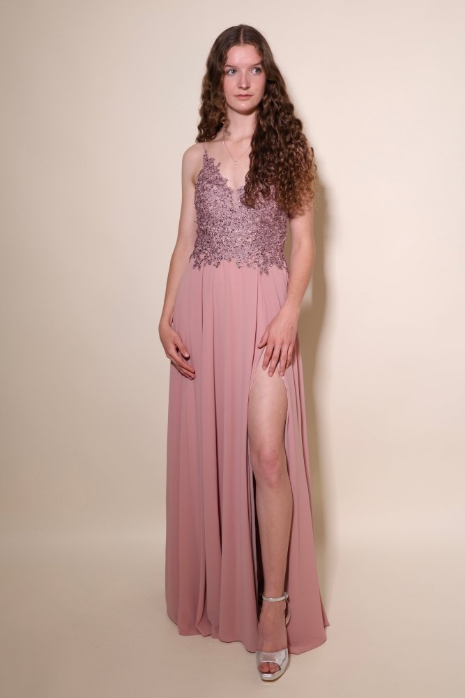 elegantes Ballkleid, altrosa - Dein Kleiderladen