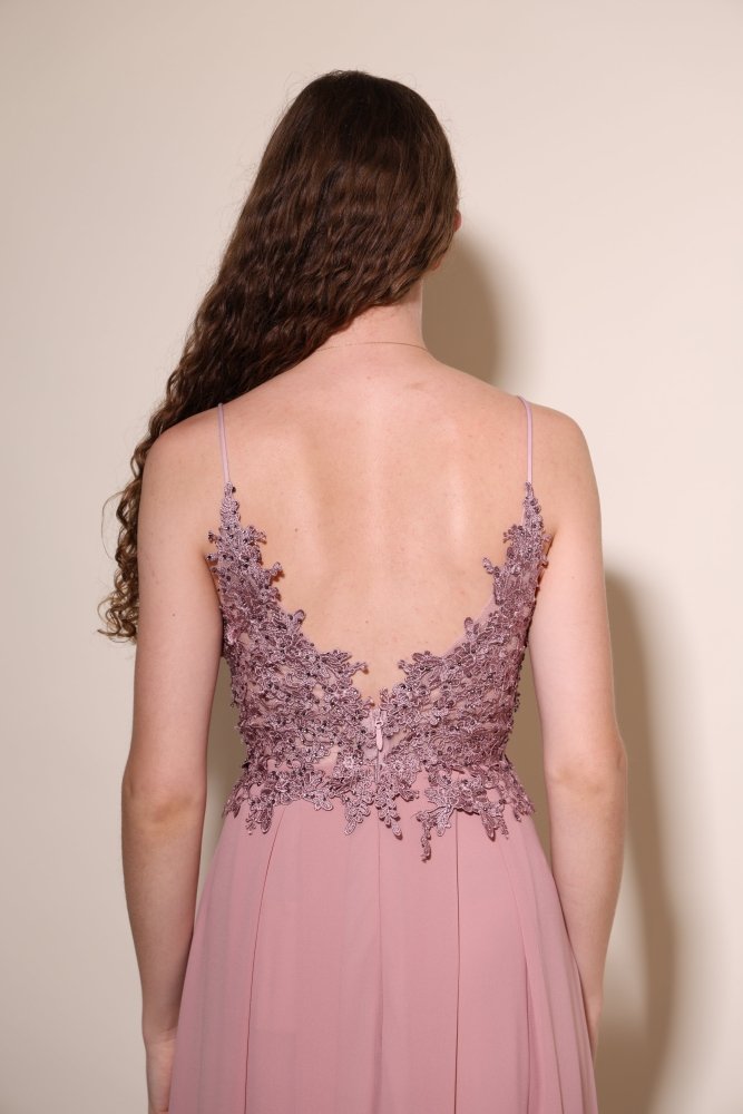 elegantes Ballkleid, altrosa - Dein Kleiderladen