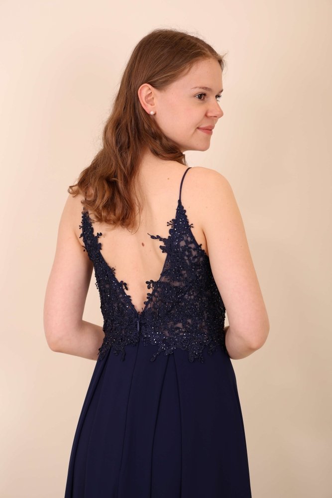 elegantes Ballkleid, marineblau- Dein Kleiderladen