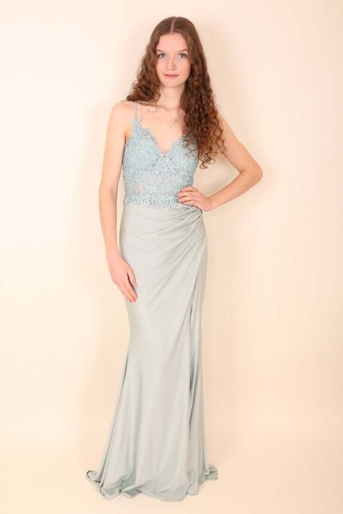 enges Abendkleid, mint - Dein Kleiderladen