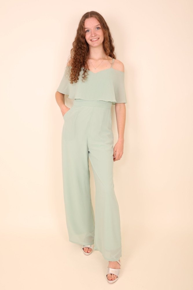 Jumpsuit mit Ärmeln, mint - Dein Kleiderladen
