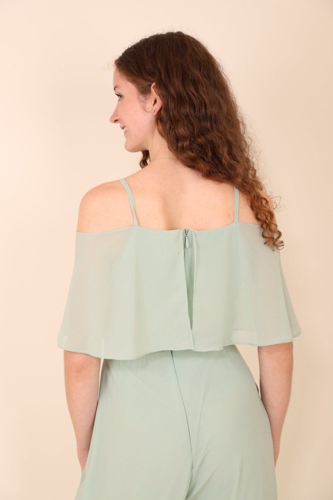 Jumpsuit mit Ärmeln, mint - Dein Kleiderladen