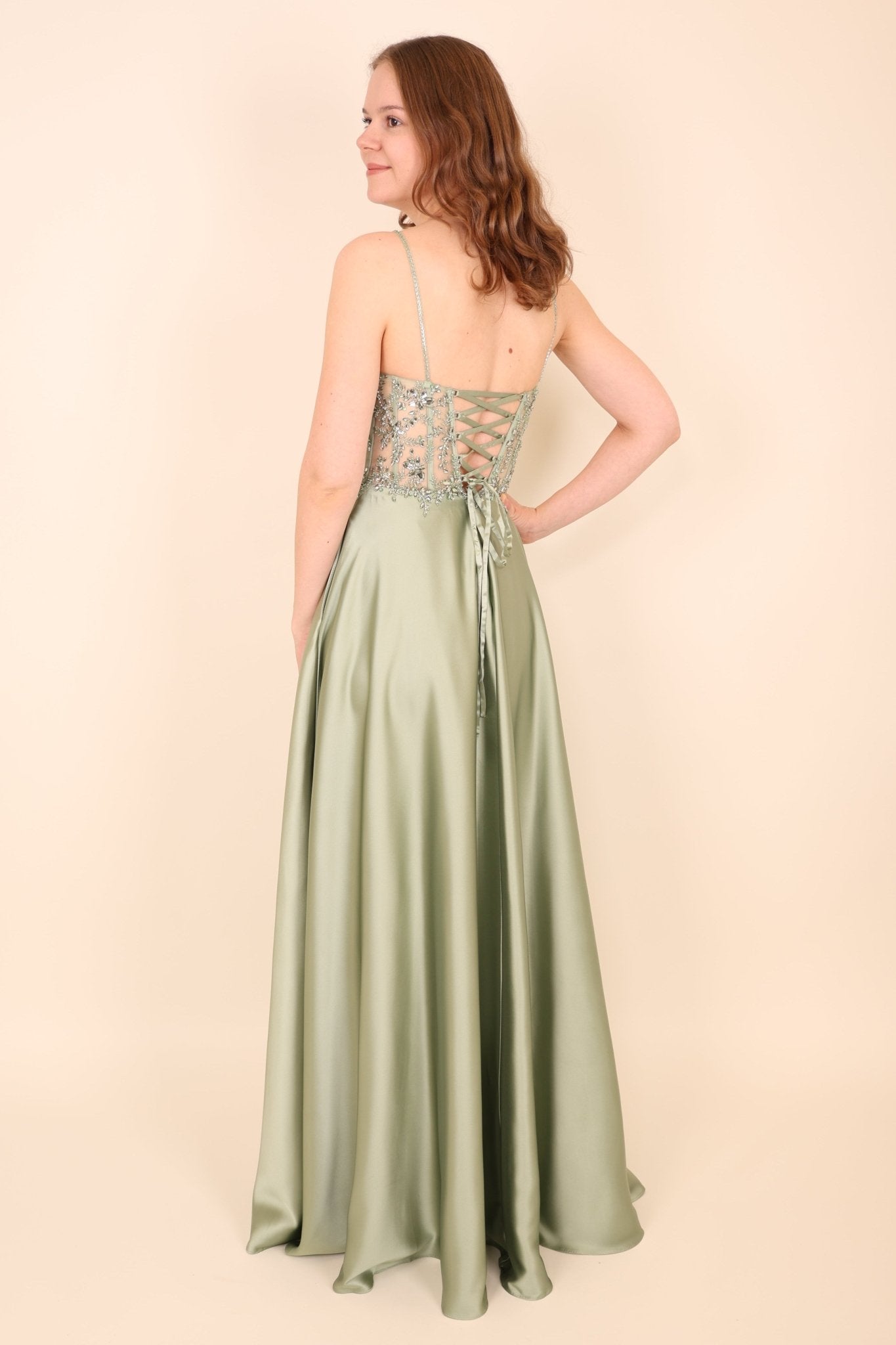 NUR VOR ORT: Abendkleid Claire, mint - Dein Kleiderladen