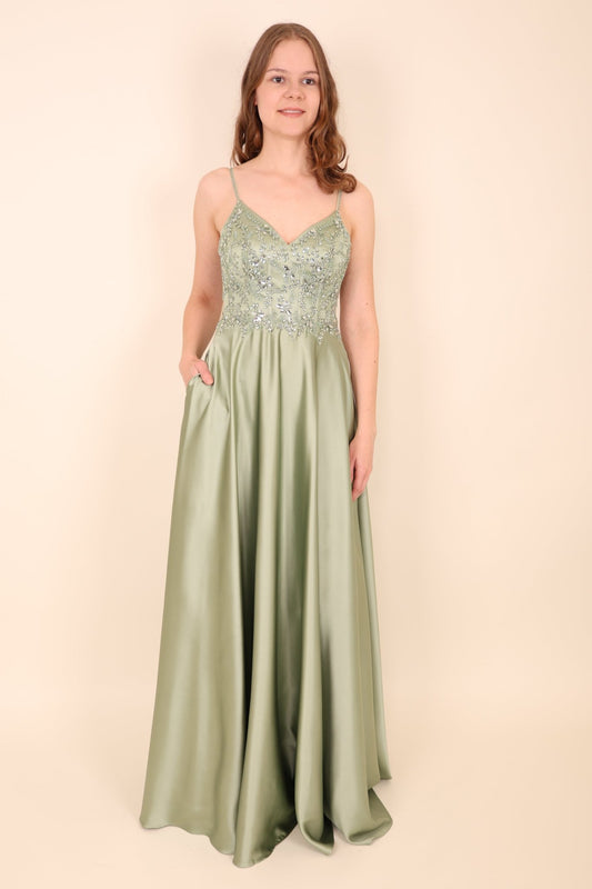 NUR VOR ORT: Abendkleid Claire, mint - Dein Kleiderladen