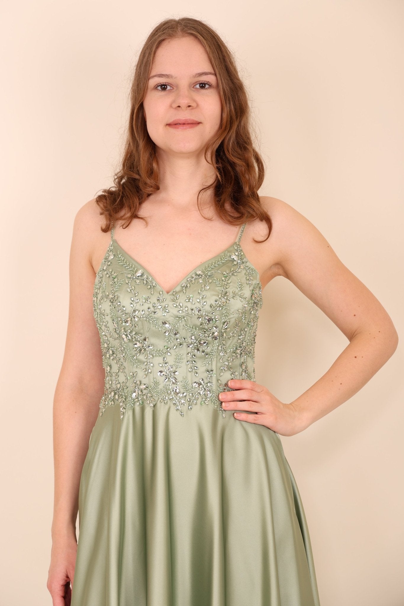 NUR VOR ORT: Abendkleid Claire, mint - Dein Kleiderladen