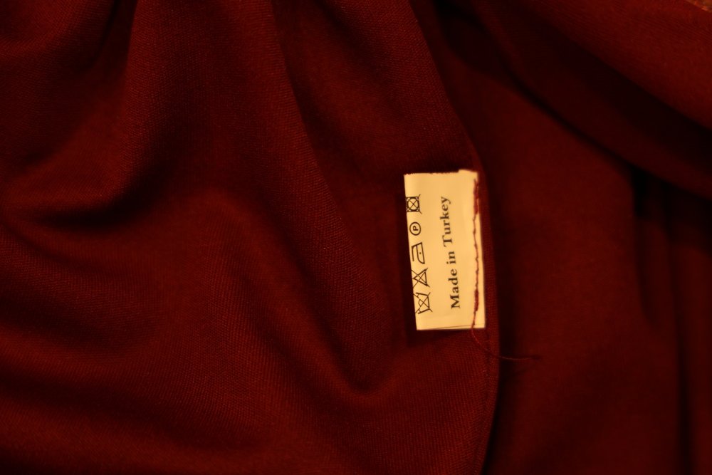 Second Hand Abendkleid mit U - Boot - Rücken - Ausschnitt und Meerjungfrauenrock, rot - Dein Kleiderladen