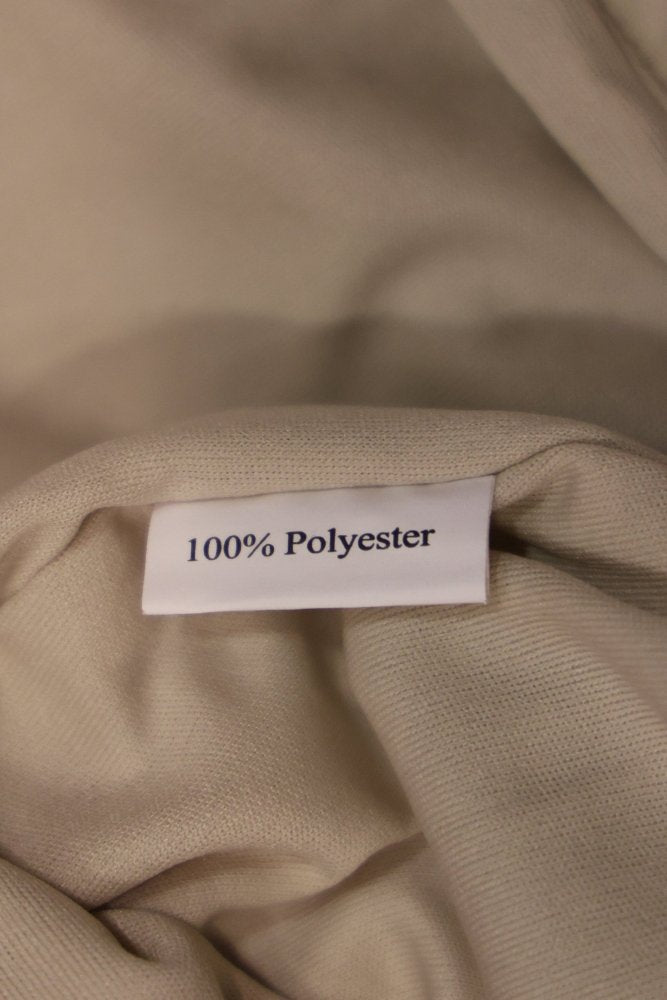 Second Hand kurzes Paillettenkleid mit langen Ärmeln, beige - Dein Kleiderladen