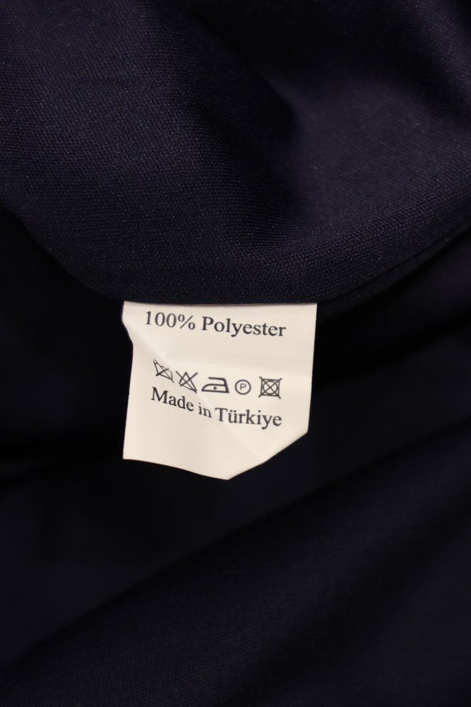 Second Hand langärmliges Kleid mit semitransparentem Rückenausschnitt, dunkelblau - Dein Kleiderladen