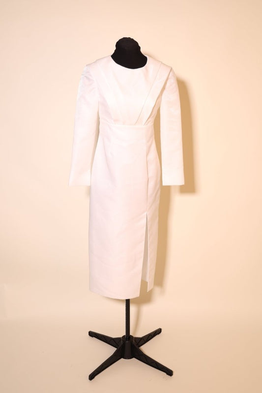 Second Hand langärmliges Midi - Brautkleid, ivory - Dein Kleiderladen