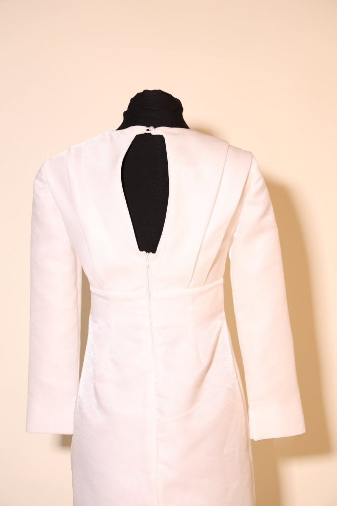 Second Hand langärmliges Midi - Brautkleid, ivory - Dein Kleiderladen