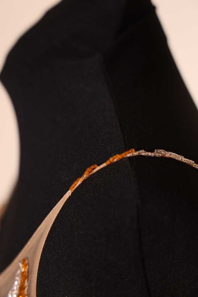 Second Hand Satinkleid mit Tüllunterrock und Rückenausschnitt, gelb - Dein Kleiderladen